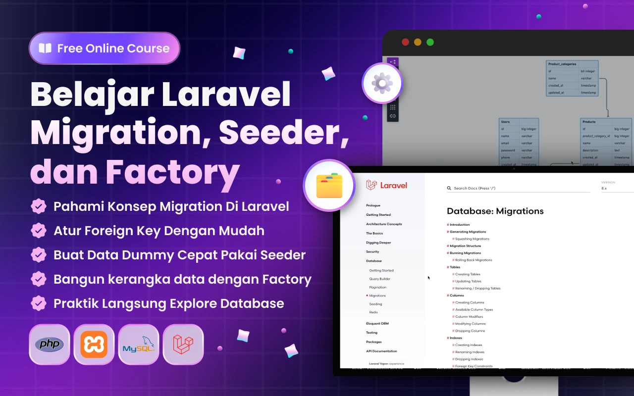 Kelas Laravel: Migration, Seeder, and Factory di BuildWithAngga